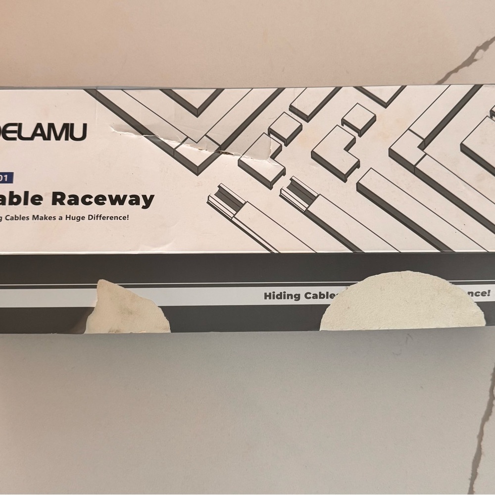 White Cord Cover Set / Cable Raceway - Picture 2 of 3